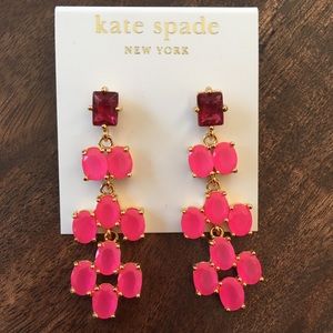 NWT Kate Spade Pink Chandelier earrings